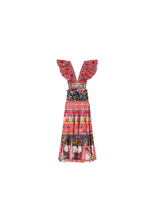 Camilla - Tiered Skirt & Ruffle Top | Size M/L