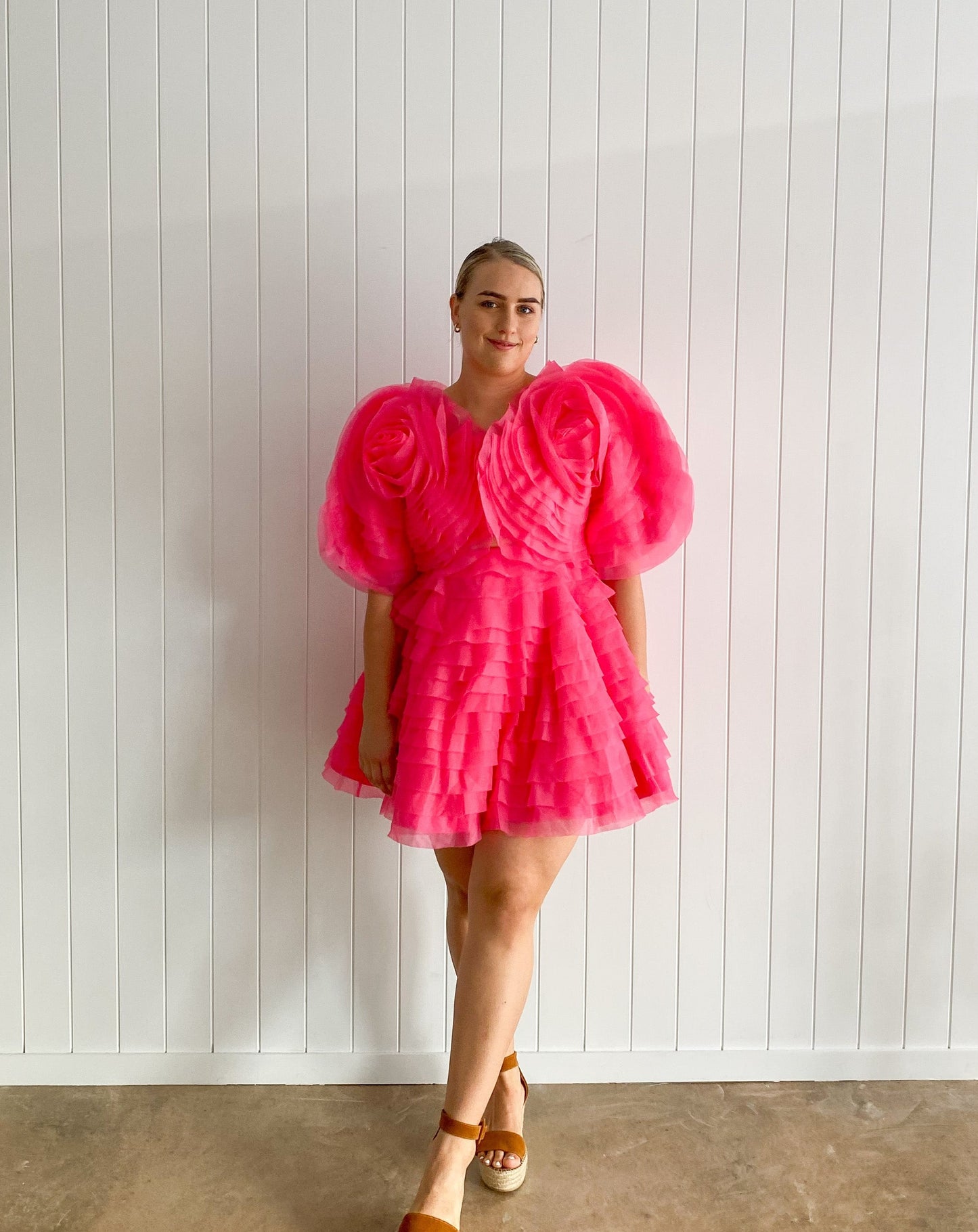 Aje -   Amour Ruffle Berry Mini | Size 12