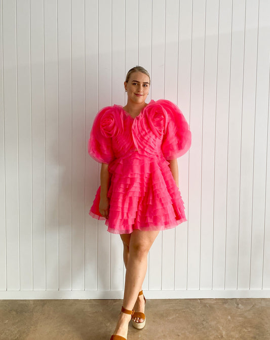 Aje -   Amour Ruffle Berry Mini | Size 12