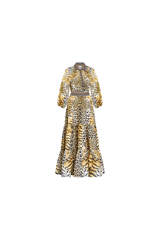 Camilla - Tiered Skirt & Wrap Top | Size L