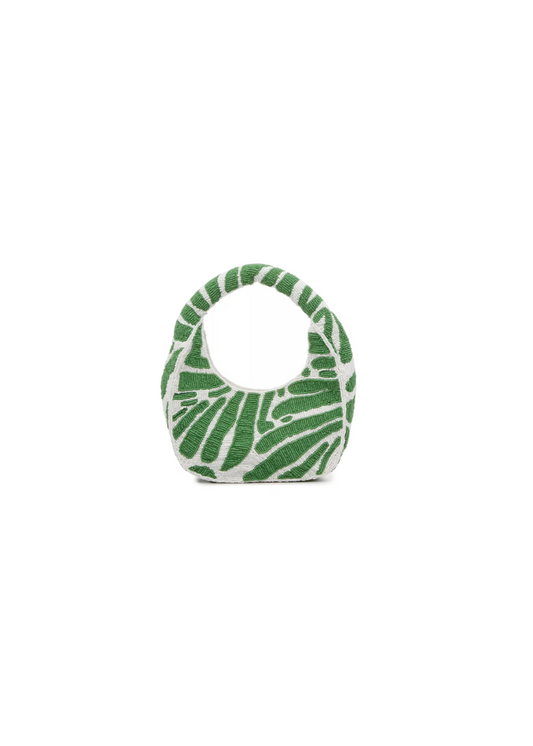 Cleo Beaded Bag — Green